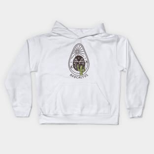 Avocactus Avocado Cactus Kids Hoodie